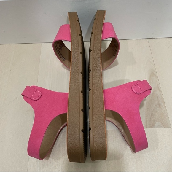 NIB Soda Girls Size 3 or 5 Kids Pink Plenty Ankle Wrap Buckle Sandals - Picture 9 of 10